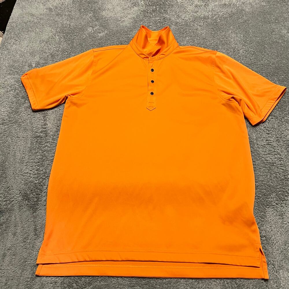Zero Restriction Polo Shirt Men XL Orange  Performance Tour Series Golf